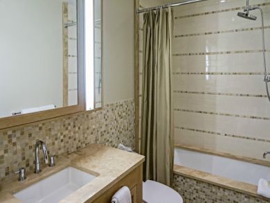 Bathroom with Shower Over Tub